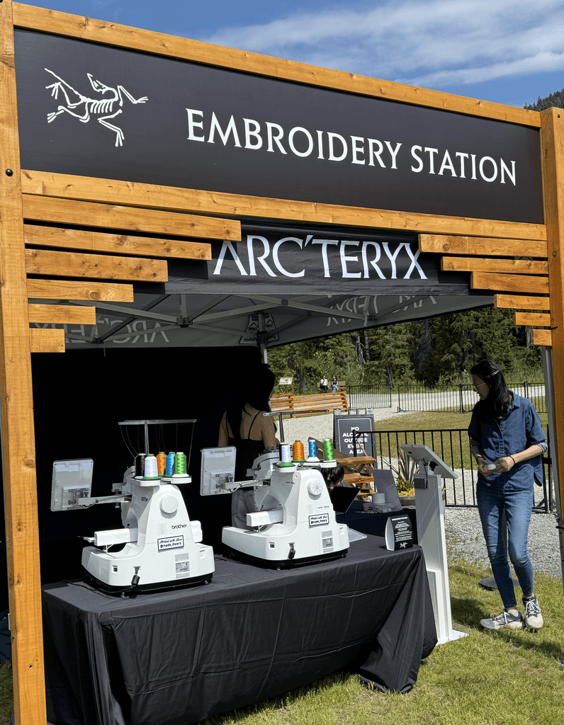 Arc'teryx live embroidery setup